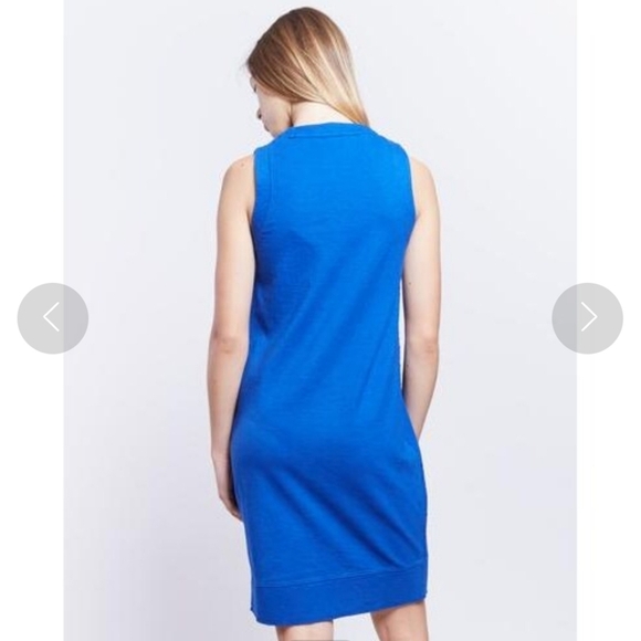 Acne Studios Gilda Sleeveless Mini Royal Blue Dress Linen Cotton Blend Size M - Picture 3 of 13